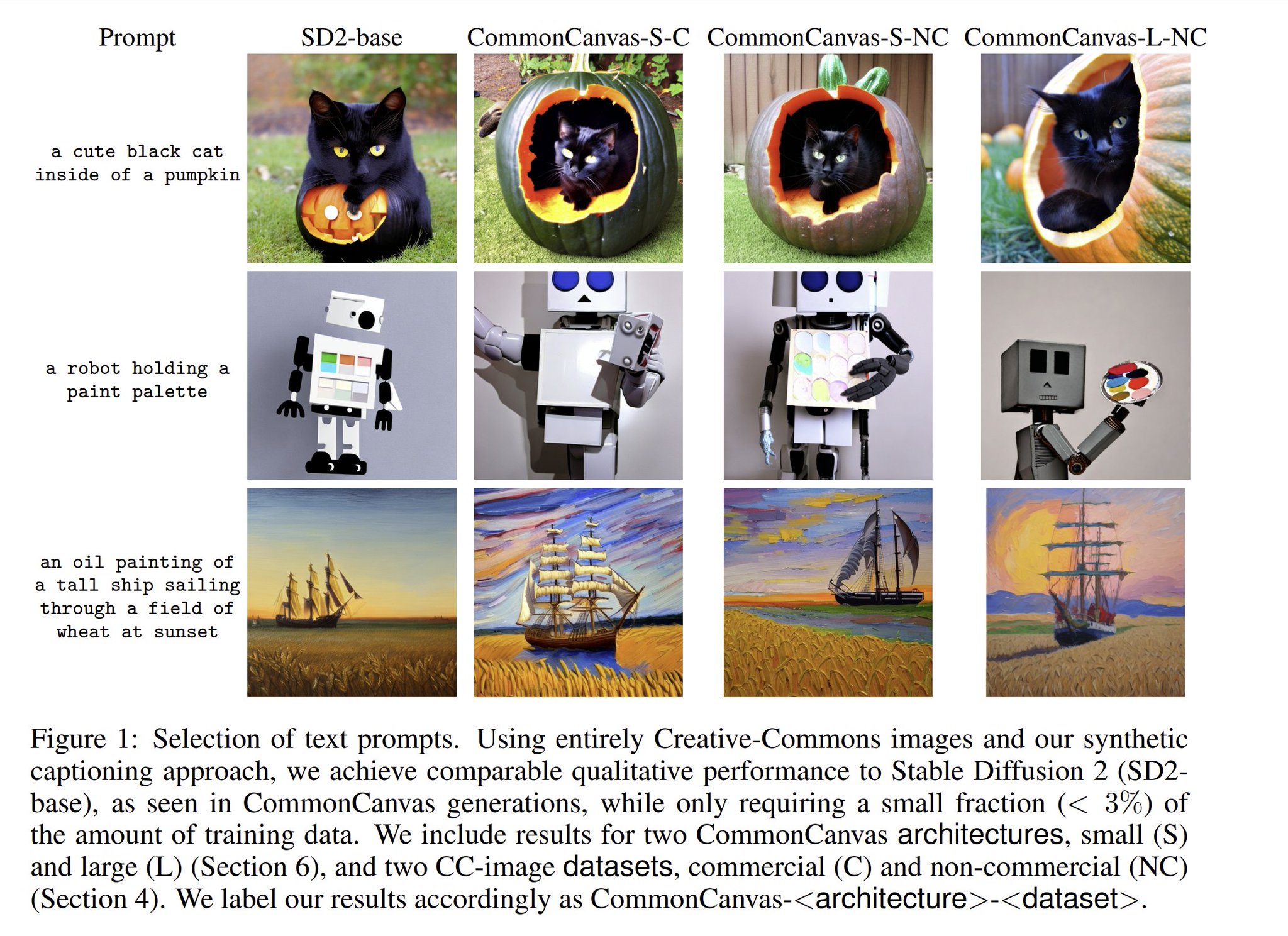 CommonCanvas: CC Dataset for Competitive Diffusion Model Training