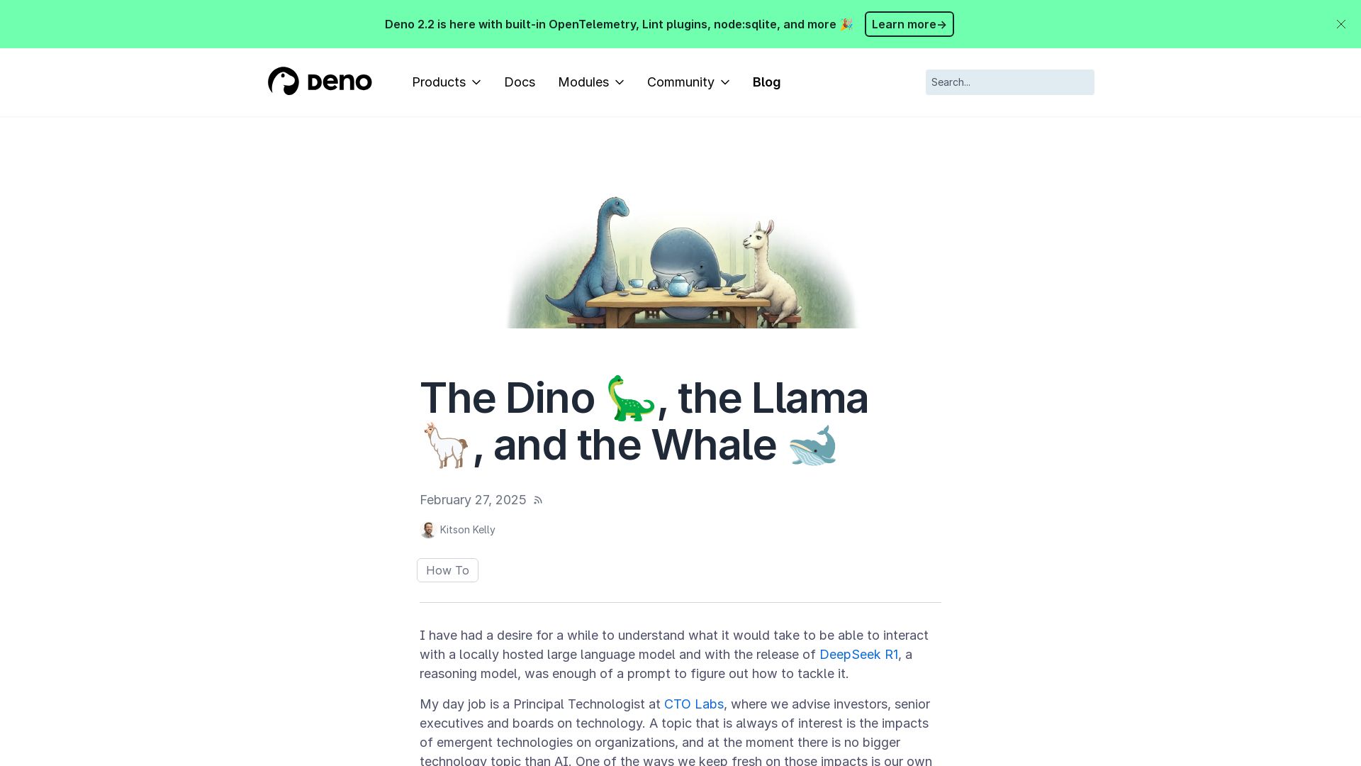 Deno and LangChain.js: Building AI Apps with Local LLMs