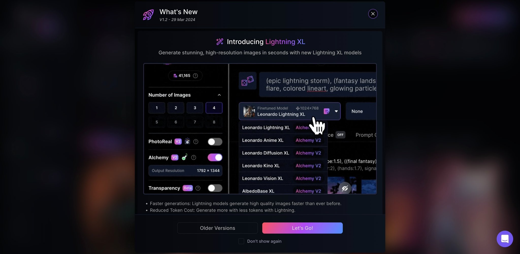 Leonardo AI Releases Faster Lightning XL Model