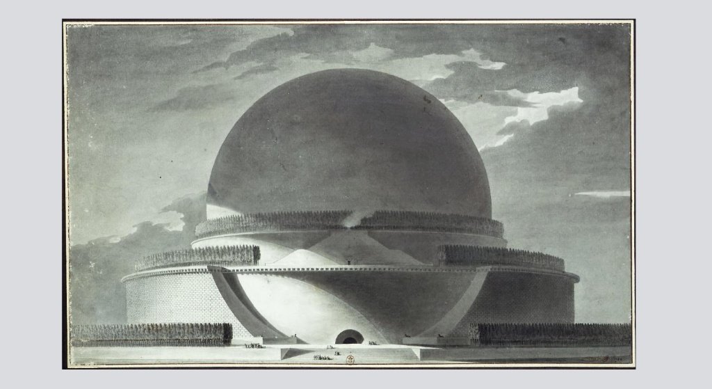 Gemini Visualizes Boullée’s Never-Built Newton Centograph