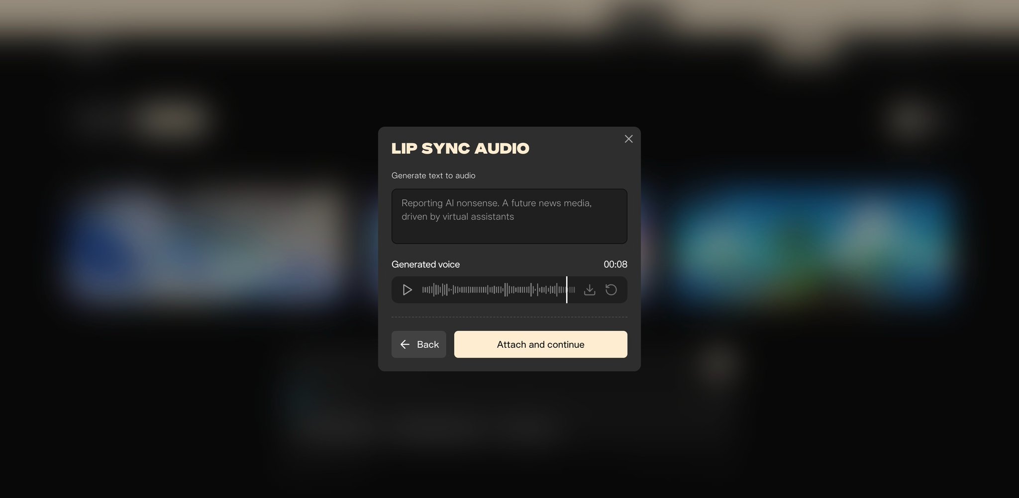 User experience with AI voice generation tool