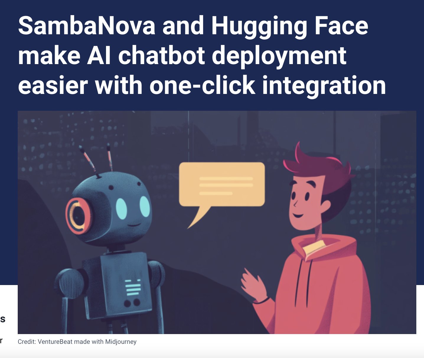SambaNova and Hugging Face Enable One-Click AI Chatbot Deployment