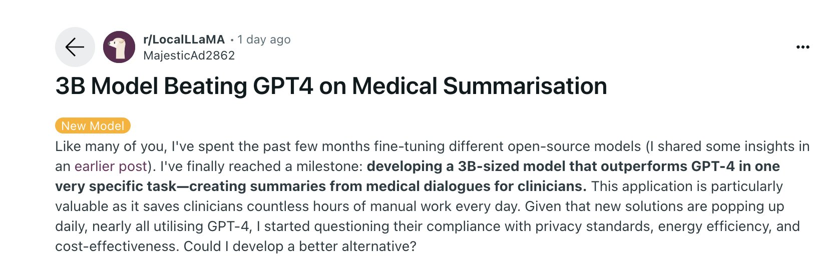 Specialized Open-Source Models Outperform Generalist Models