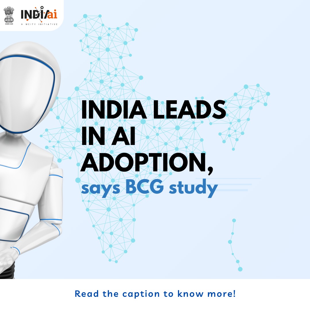 India Emerges as Global Leader in AI Adoption Study