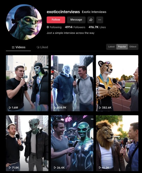 Veo3 AI Street Interviews Go Viral on TikTok for $100