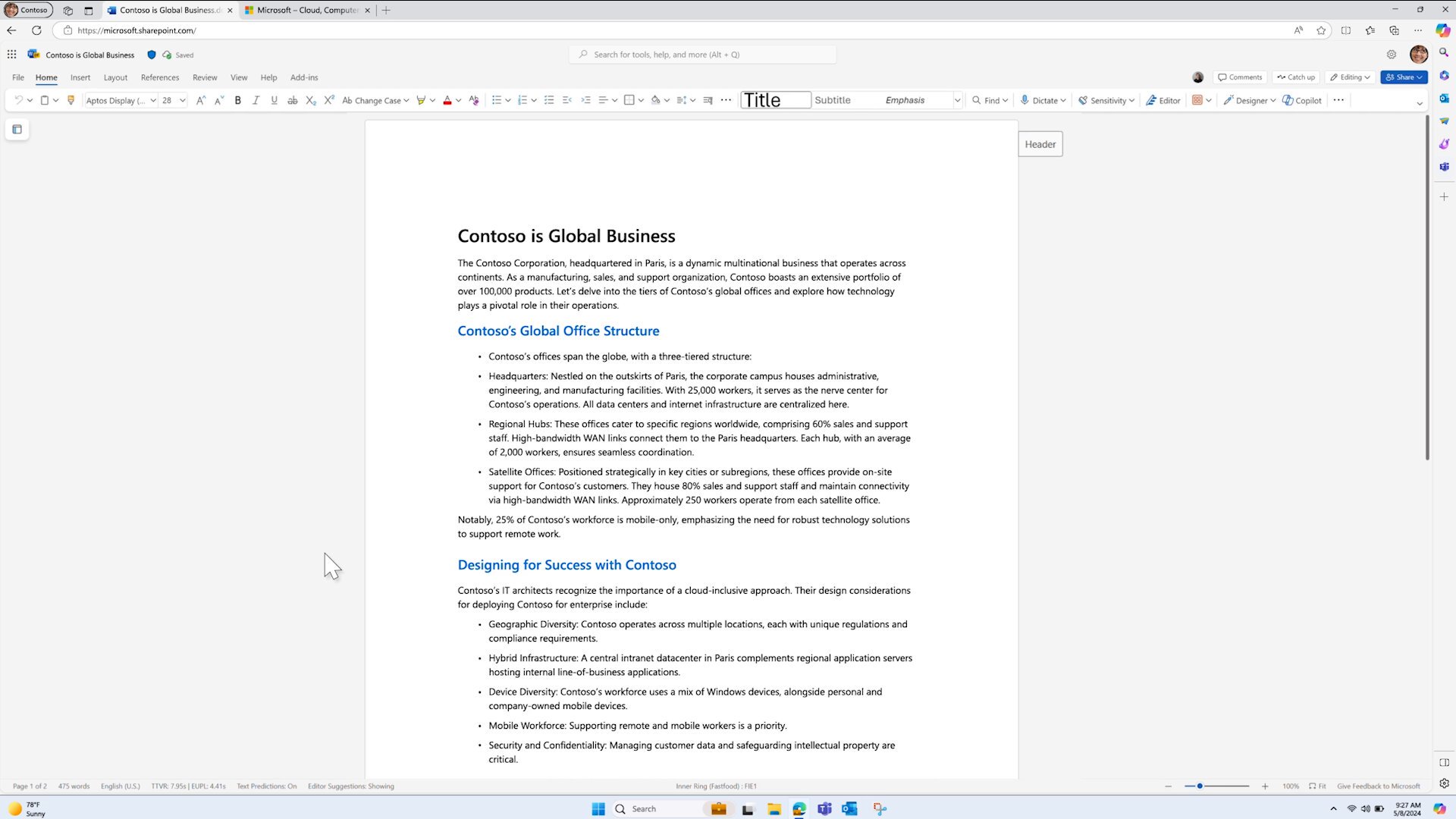 Contradictions in Copilot Pro presentation explained