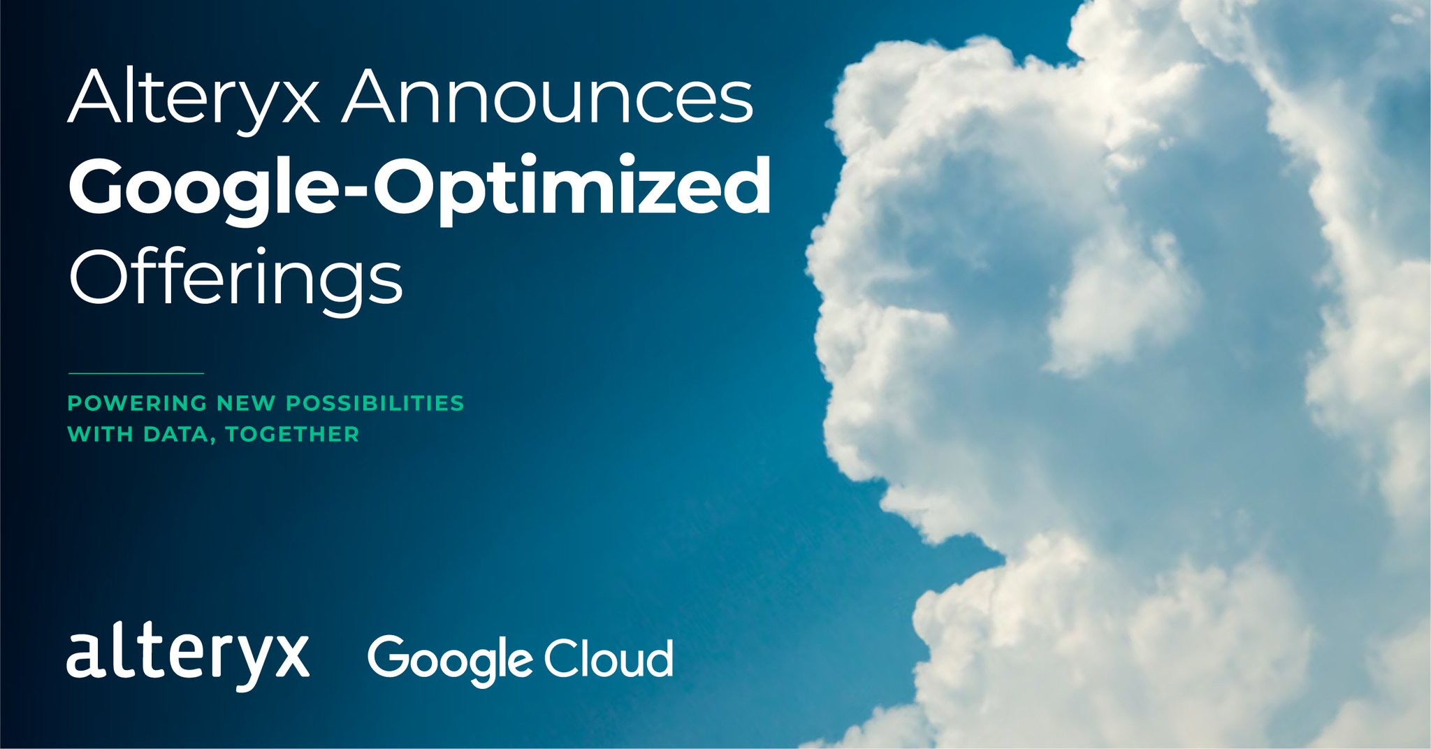 Alteryx One Google Edition Launches with BigQuery LiveQuery