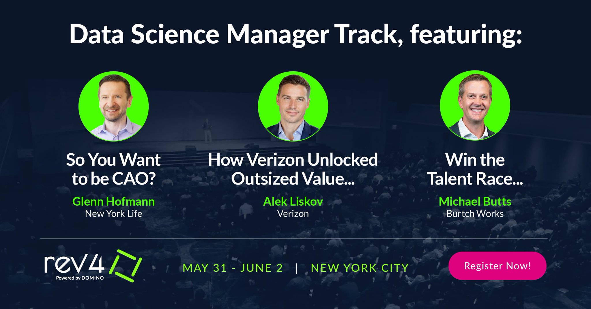 Data Science Manager Track at Rev 4 Conference NYC