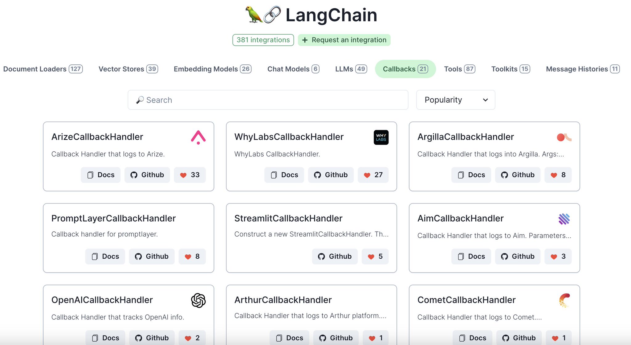 Integrations Page Gets Major Updates with New Categories