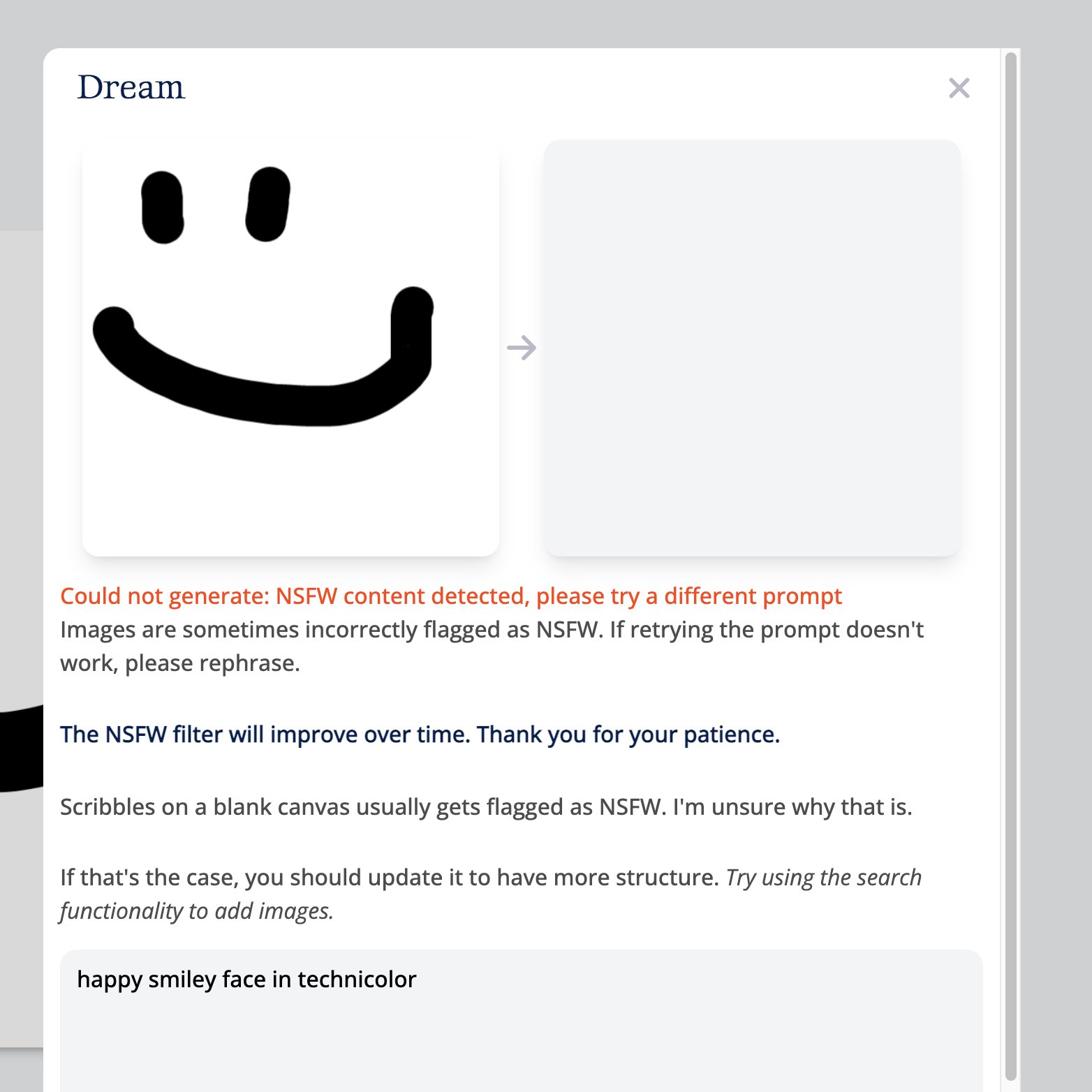 NSFW filter removal improves image generation experience