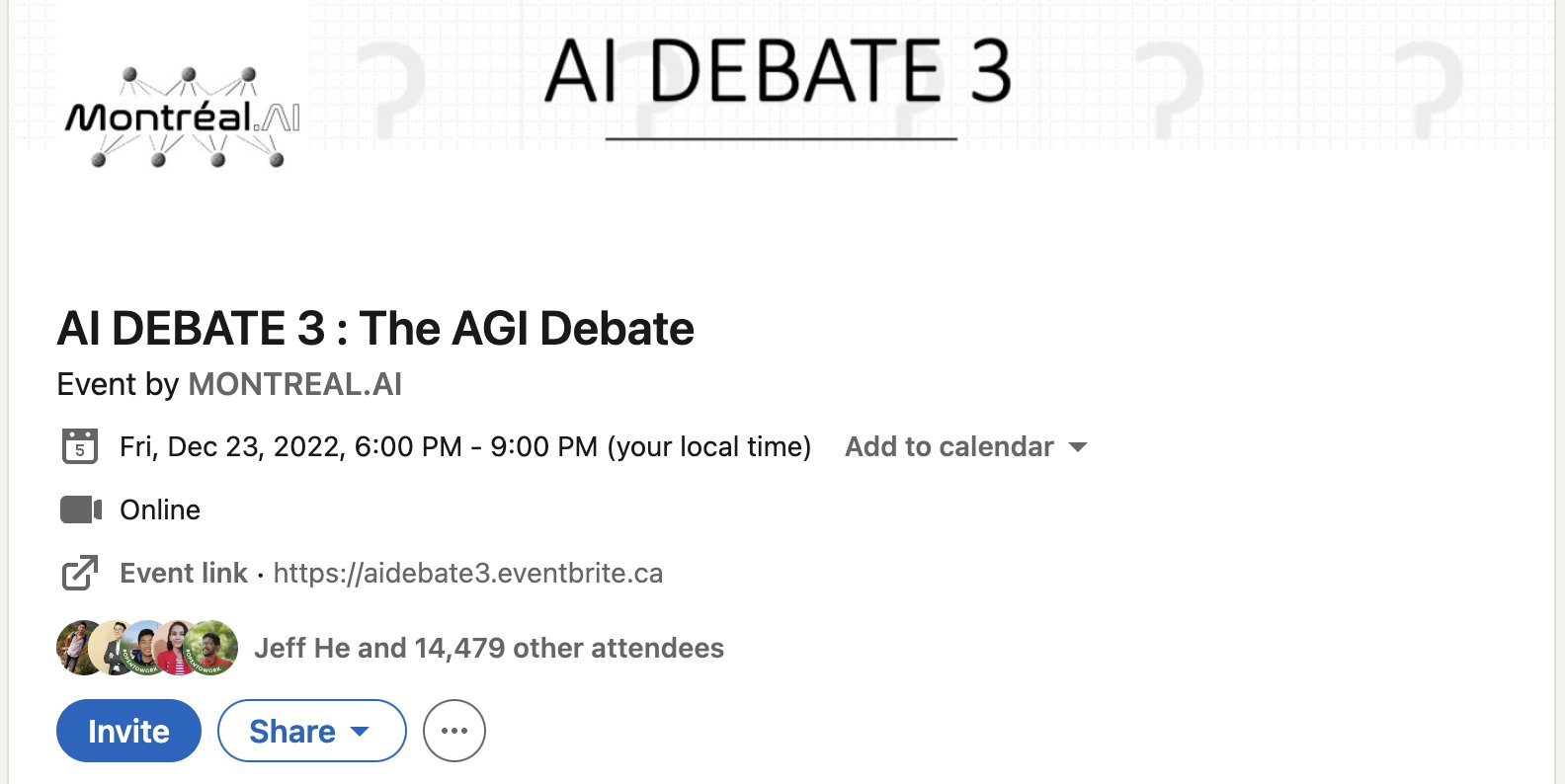 AI Debate 3 Reaches 14480 Attendees Toward 100000 Goal