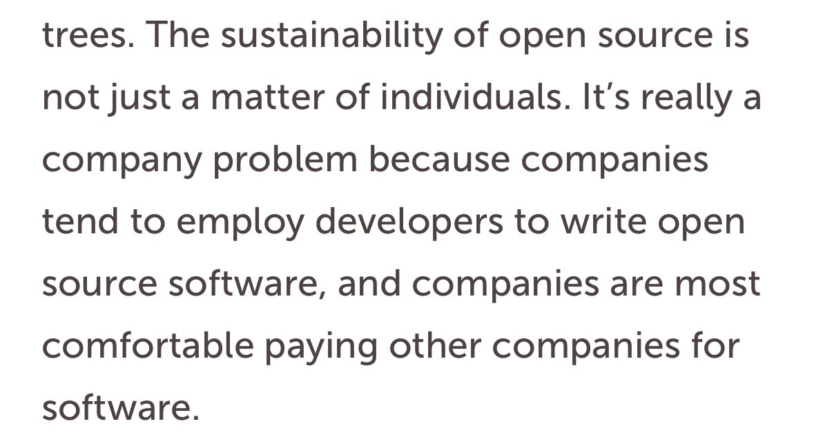 Open Source Sustainability: Developer and Employer Responsibilities