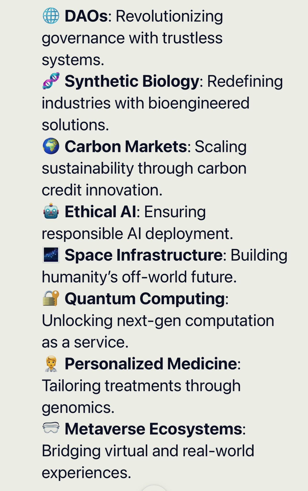 Next Decade’s Big Tech: DAOs, Biotech, AI, and Quantum