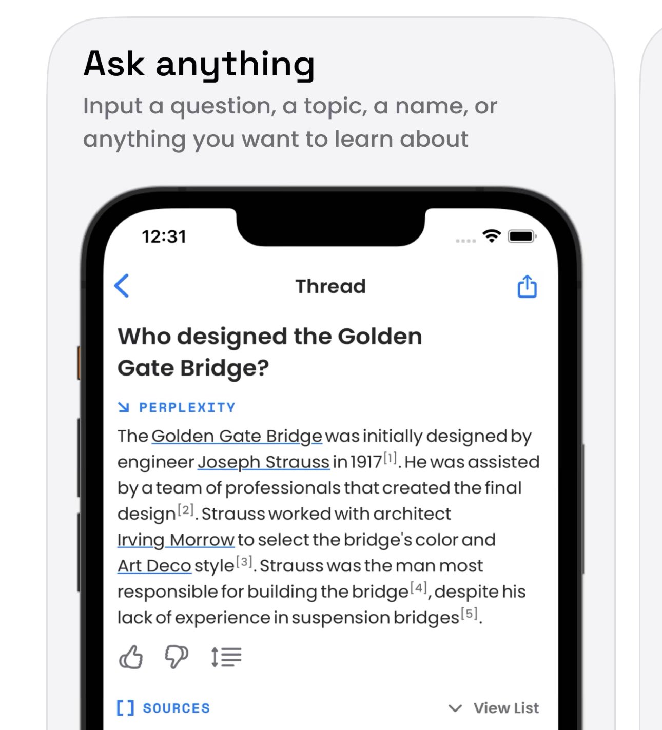 Perplexity AI praised for thoughtful clean UI design