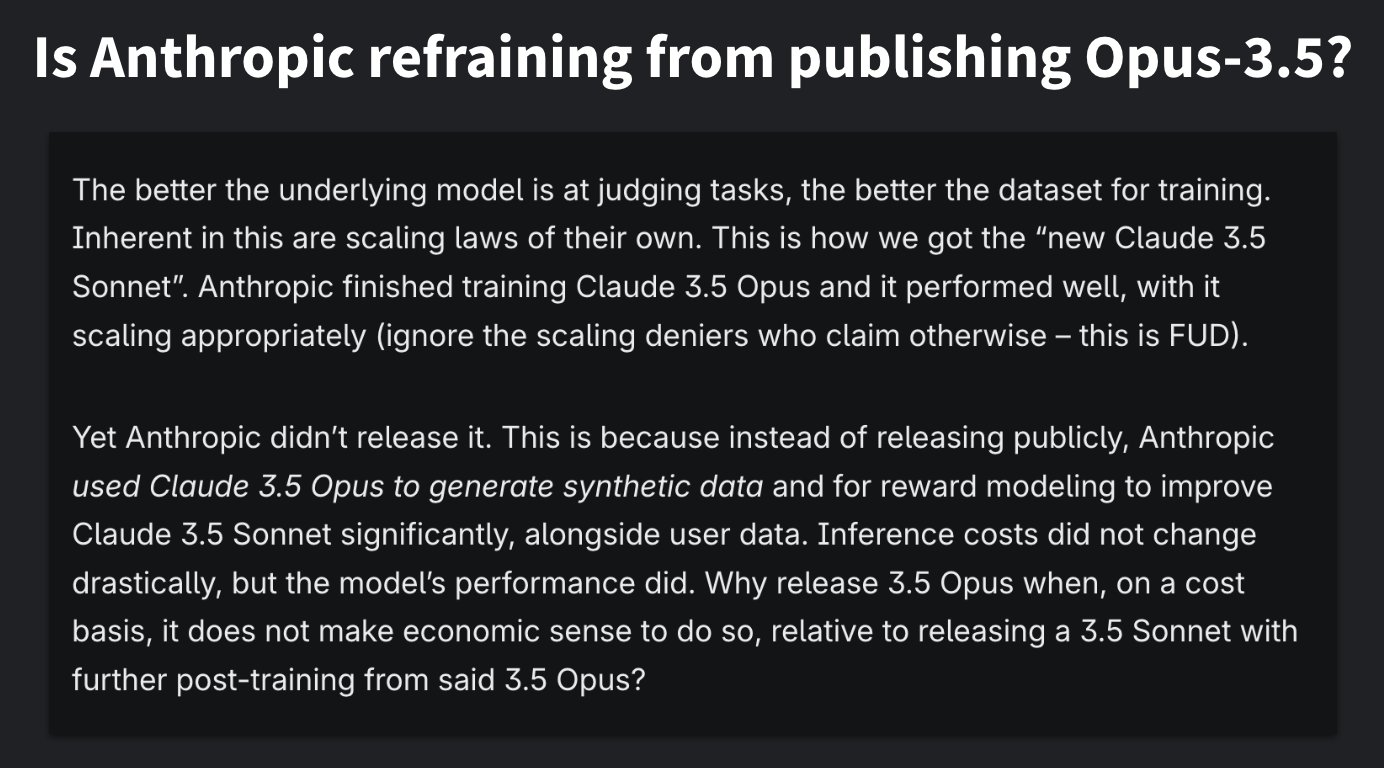 Speculation on Anthropic’s Opus-3.5 and AI Scaling Laws