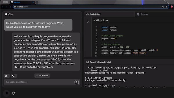 OpenDevin Generates Custom Math Problems for Children’s Learning