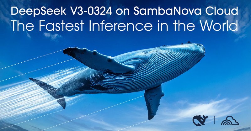 DeepSeek V3 Launches on SambaNova Cloud for Fastest Inference