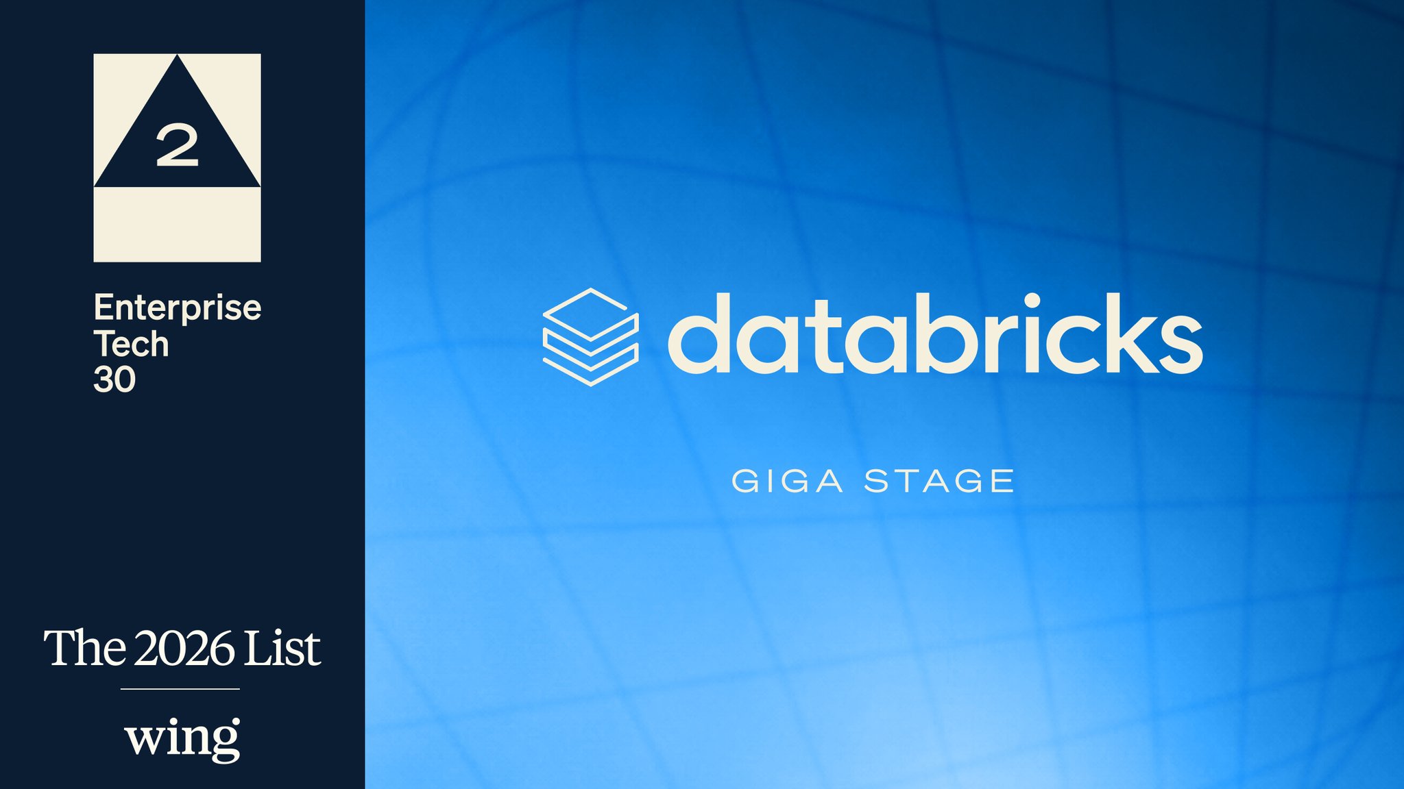 Databricks Named #2 in 2026 Enterprise Tech 30 List