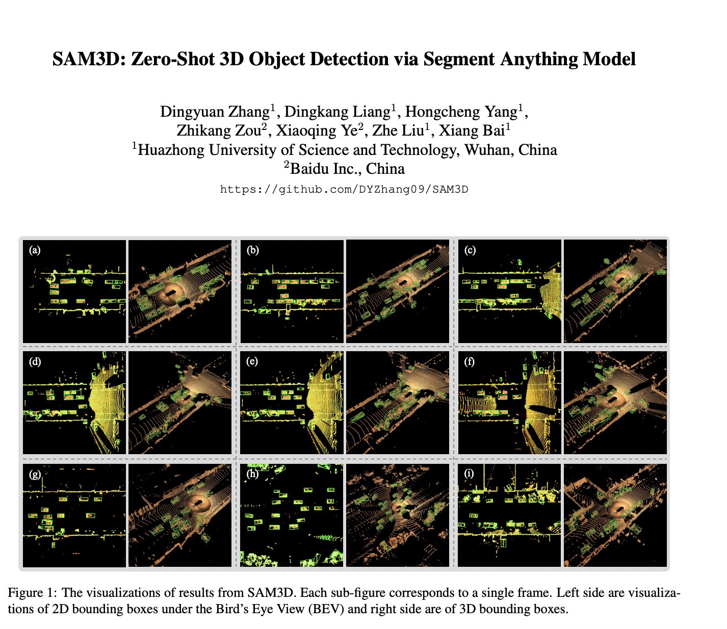 SAM3D: Zero-Shot 3D Object Detection via Segment Anything Model