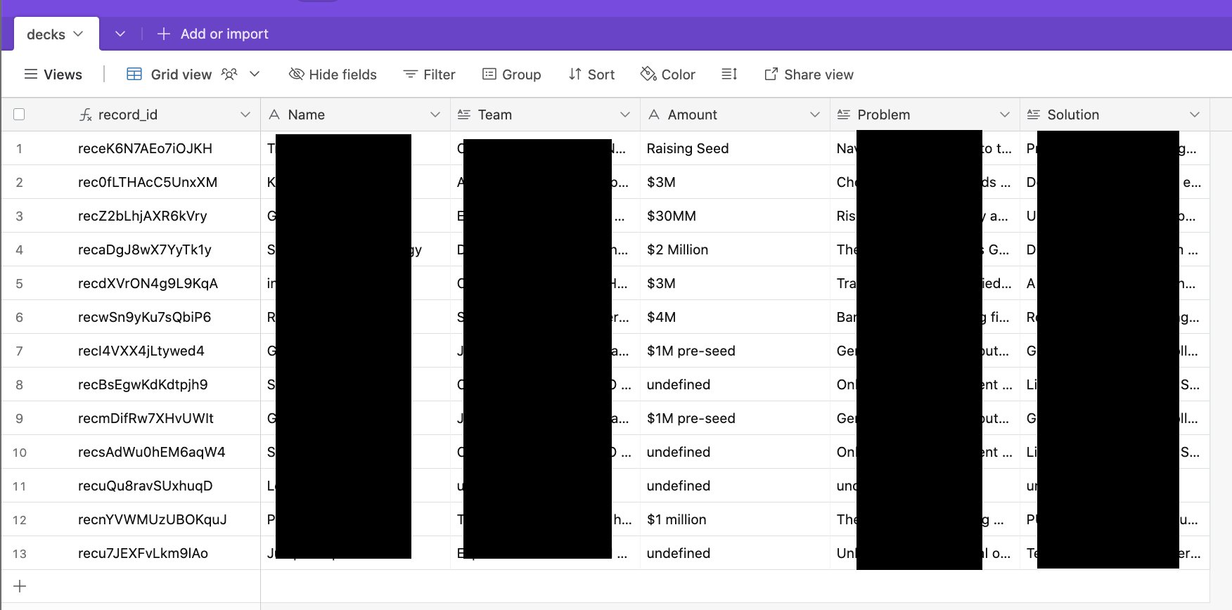 Stealth tool automates pitch deck data extraction to Airtable