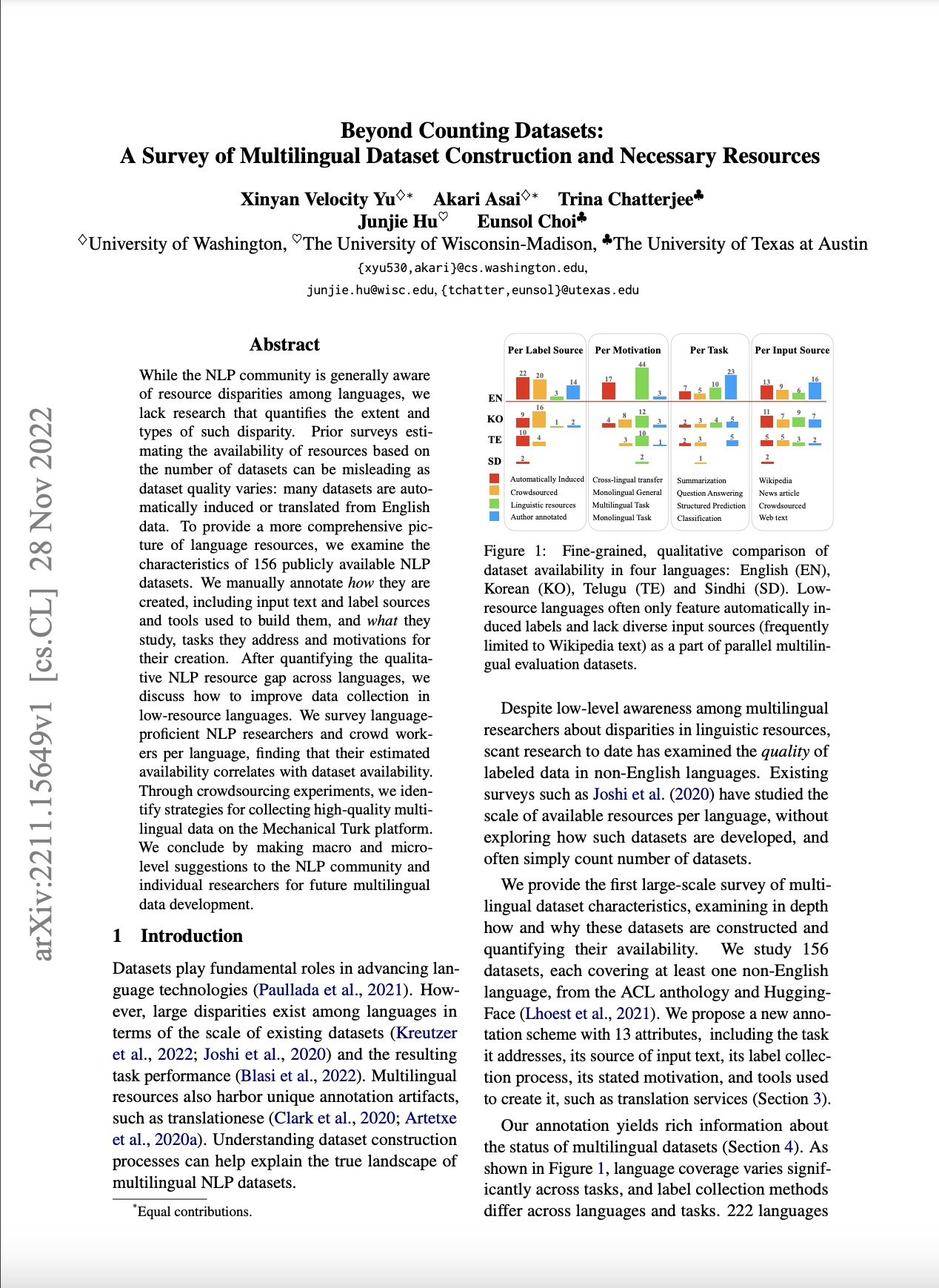 Multilingual Dataset Construction: A Comprehensive Survey