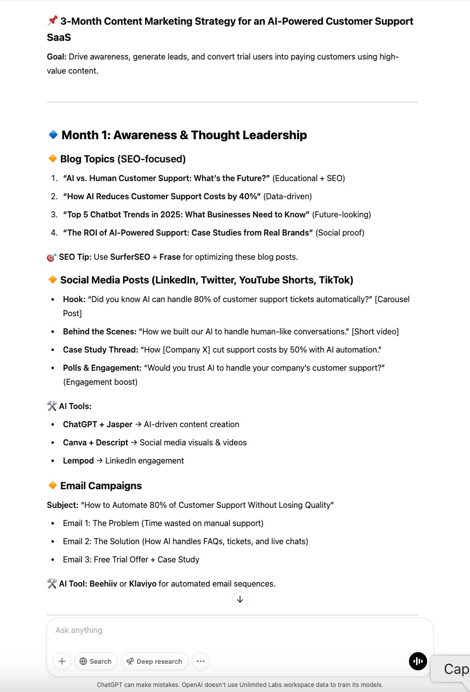AI Content Marketing Strategy: 3-Month Growth Plan