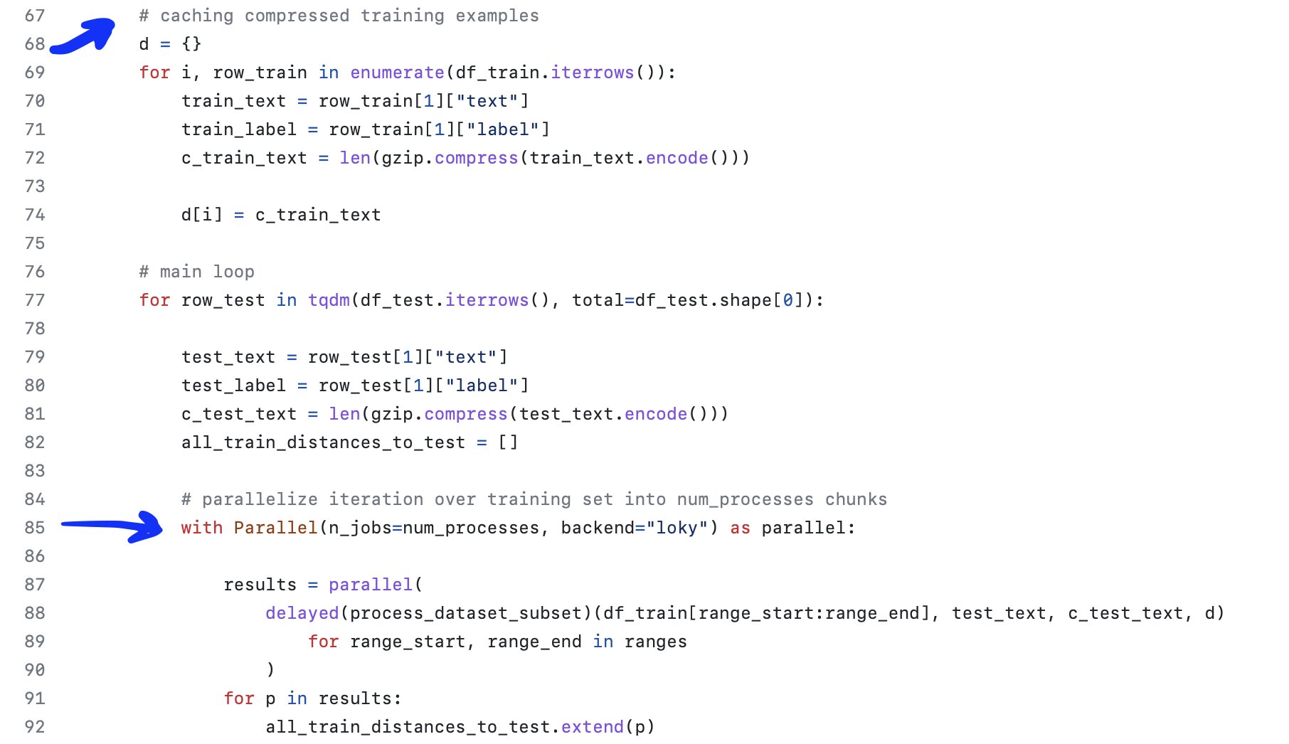 NN+Gzip optimization: caching and parallel processing improvements