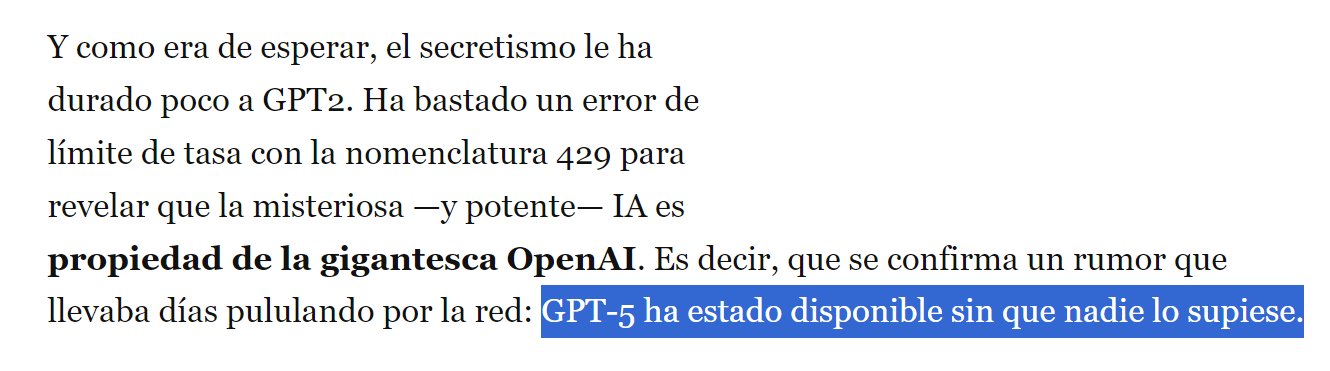 Model Speculation Debunked: Not GPT-5, Stop Clickbait