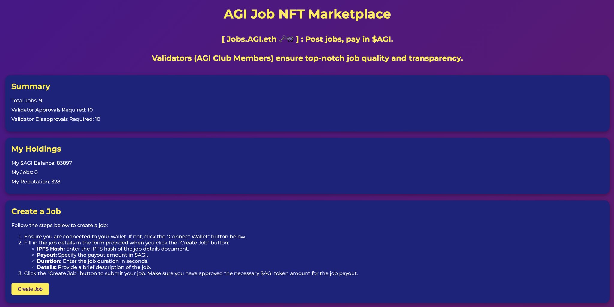 AGI Jobs Platform: Post Tasks, Pay in AGI Tokens
