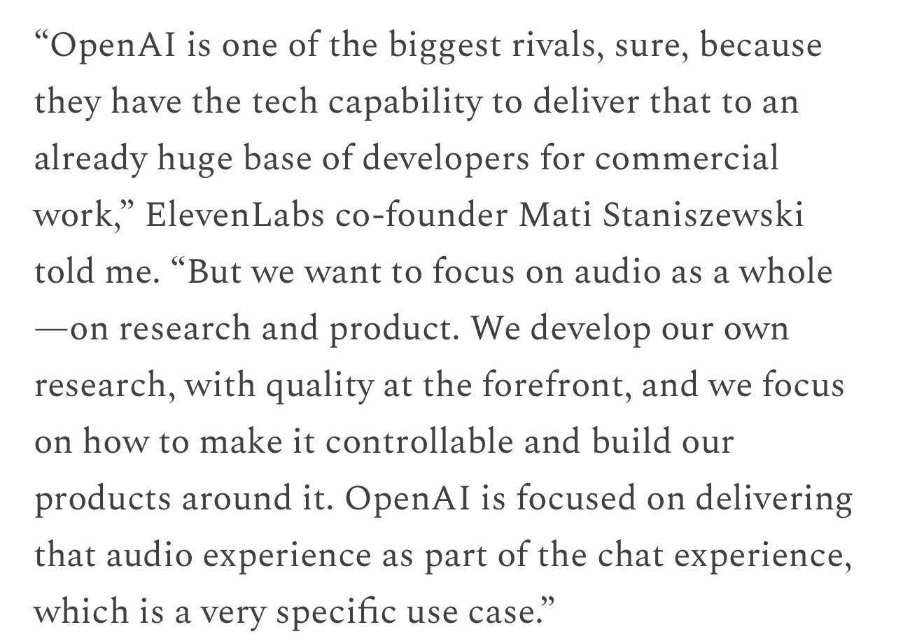 OpenAI API Limits vs 11Labs Multi-Industry Use Cases