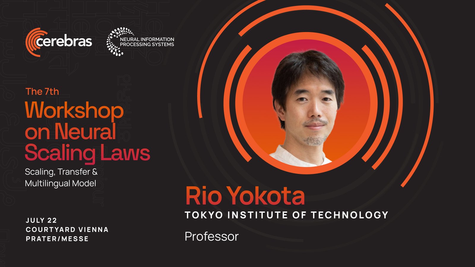 Rio Yokota Presents Neural Scaling Laws Research at ICML