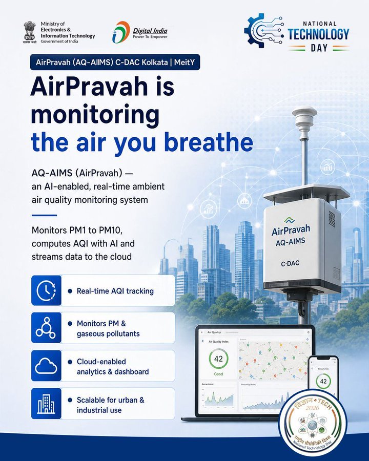 C-DAC Kolkata develops AI-enabled air quality monitoring system