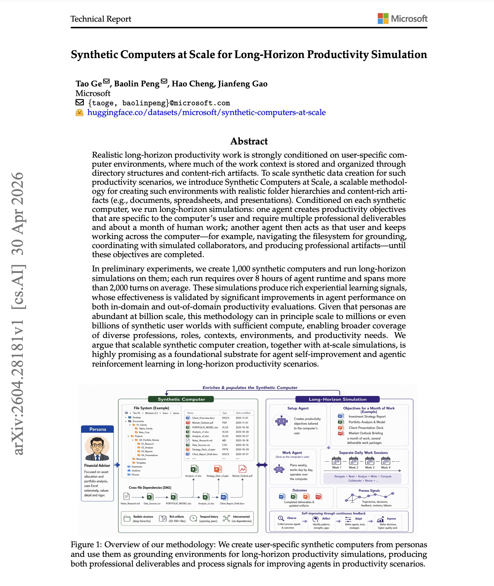 Microsoft Research Paper on Training Computer-Use Agents