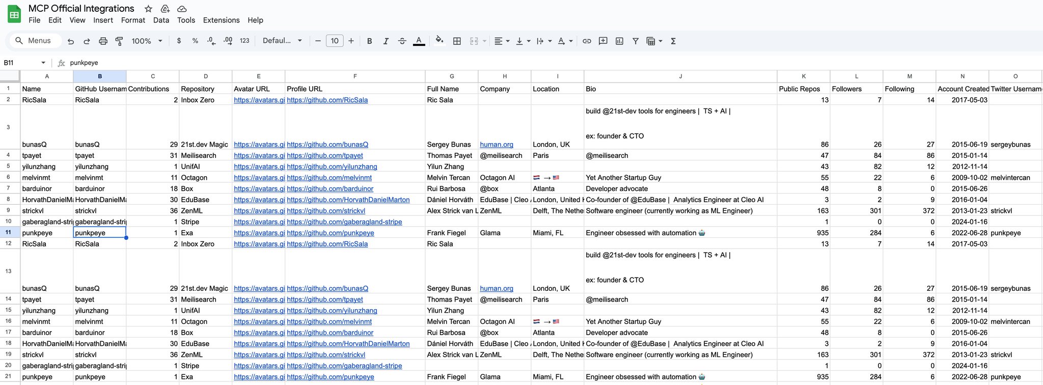 GitHub Integration for MCP Server Developer Discovery