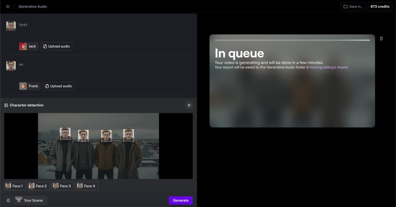Upcoming bulk lip sync feature for AI video