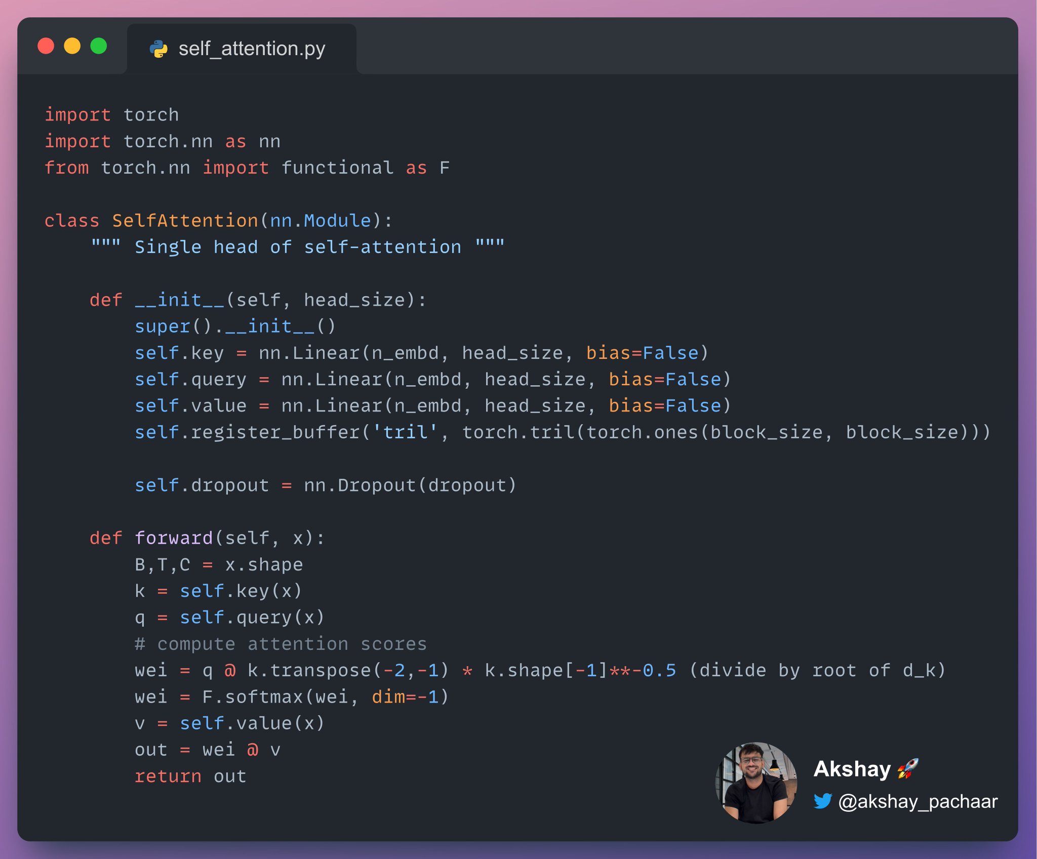 Implementing Self-Attention in PyTorch: An Intuitive Guide