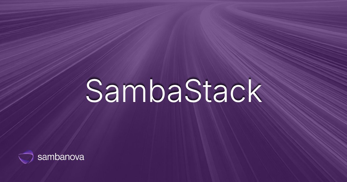SambaStack: Hardware-Software Stack for AI Inference