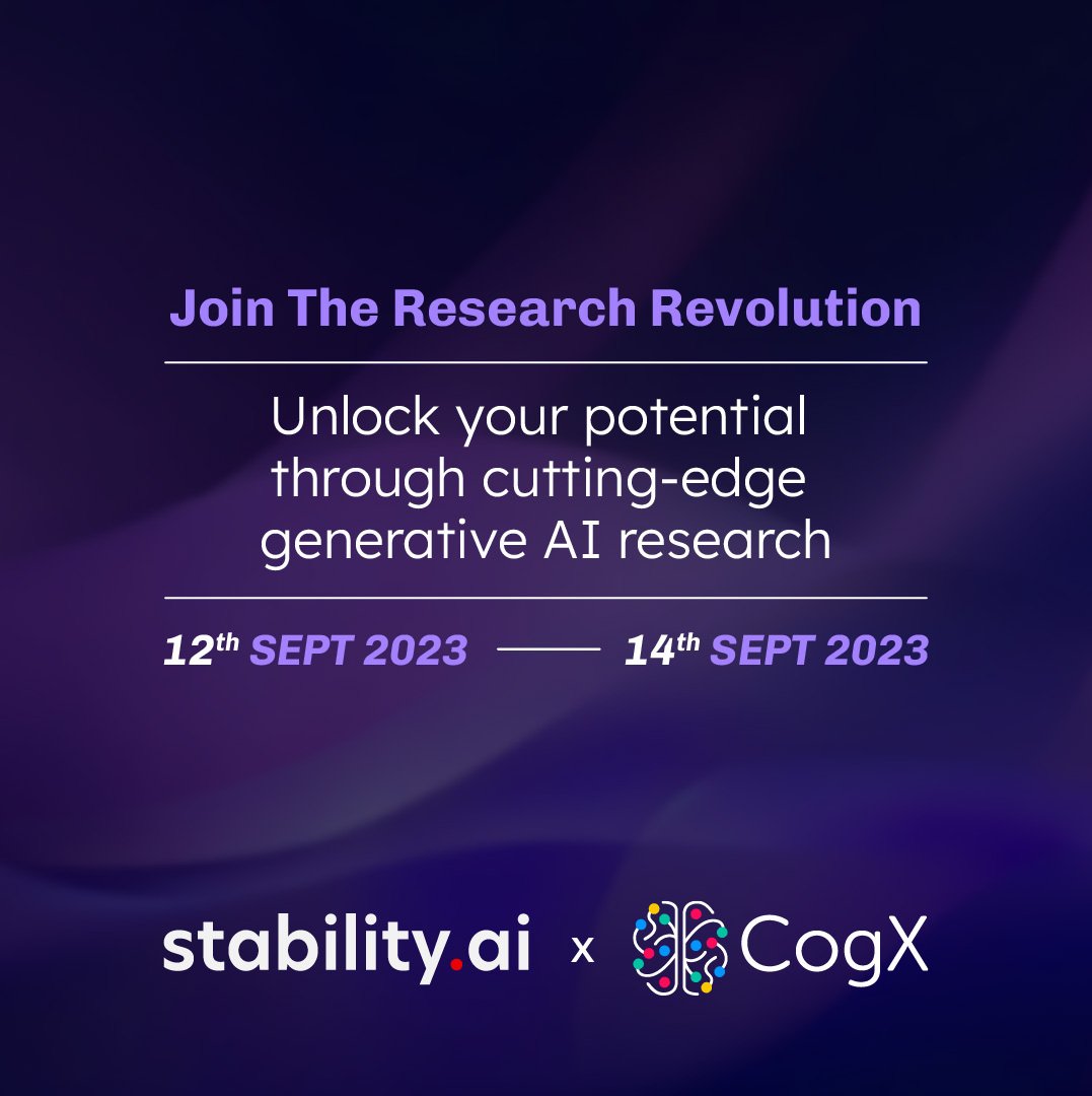Stability AI Research Opportunity at CogX Festival London