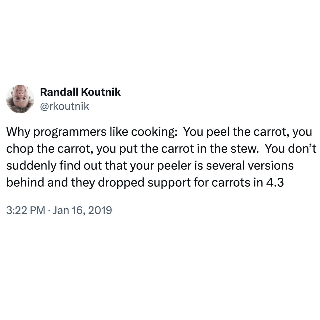 Why Programmers Find Cooking Appealing and Rewarding