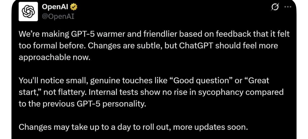 GPT-5 Warmer: The Marketing Infantilization of AI