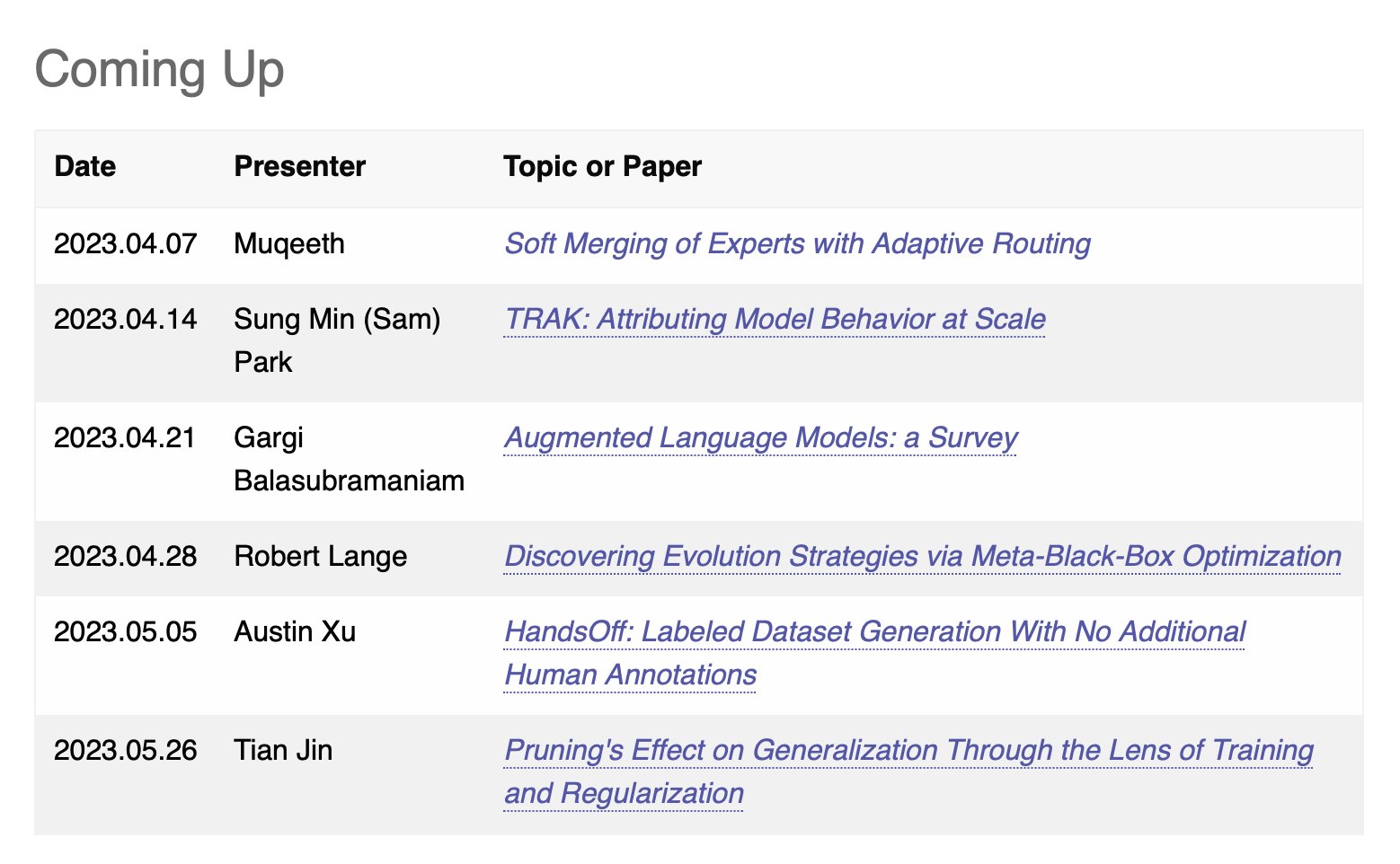 TRAK Talk: Machine Learning Interpretability Research