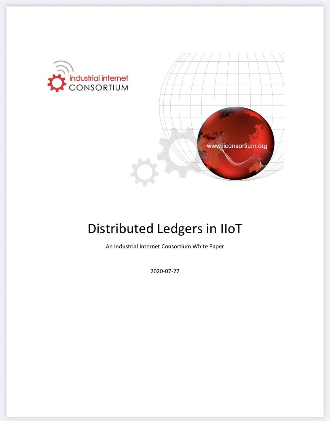 Distributed Ledgers Transform Industrial IoT Infrastructure