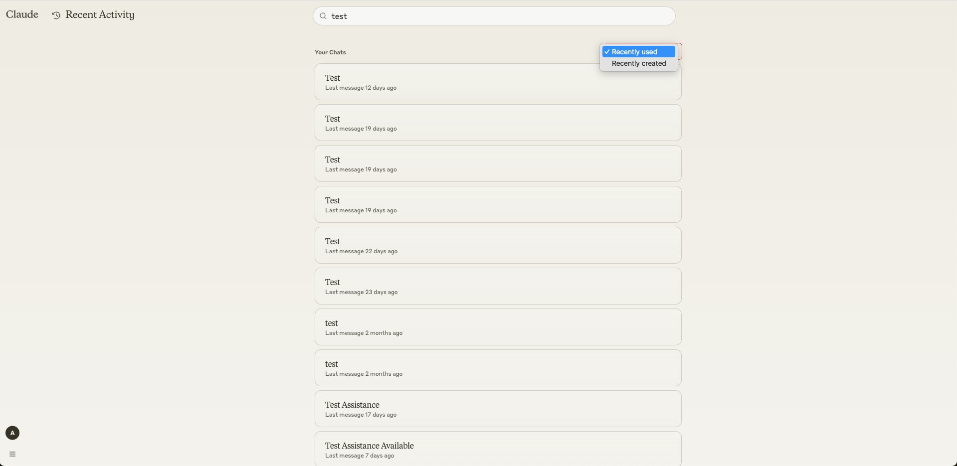 User habits in managing AI chat history