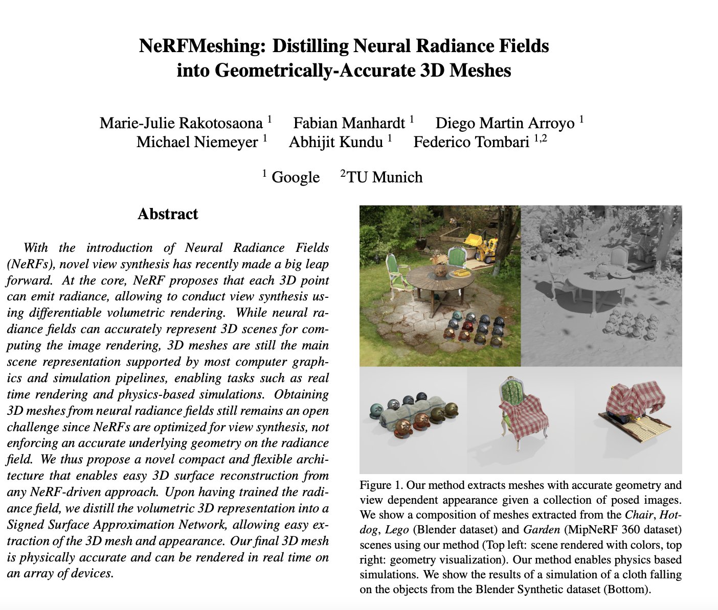 NeRFMeshing enables compact 3D surface reconstruction from NeRF