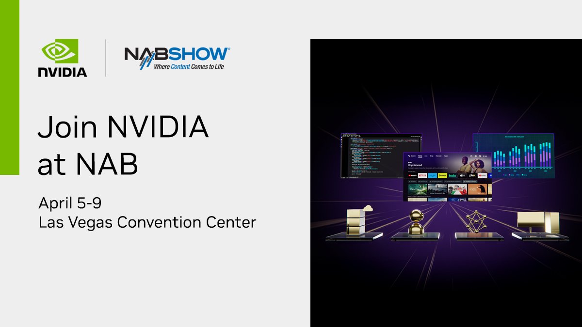 NVIDIA Showcases AI Breakthroughs at NAB Show 2025