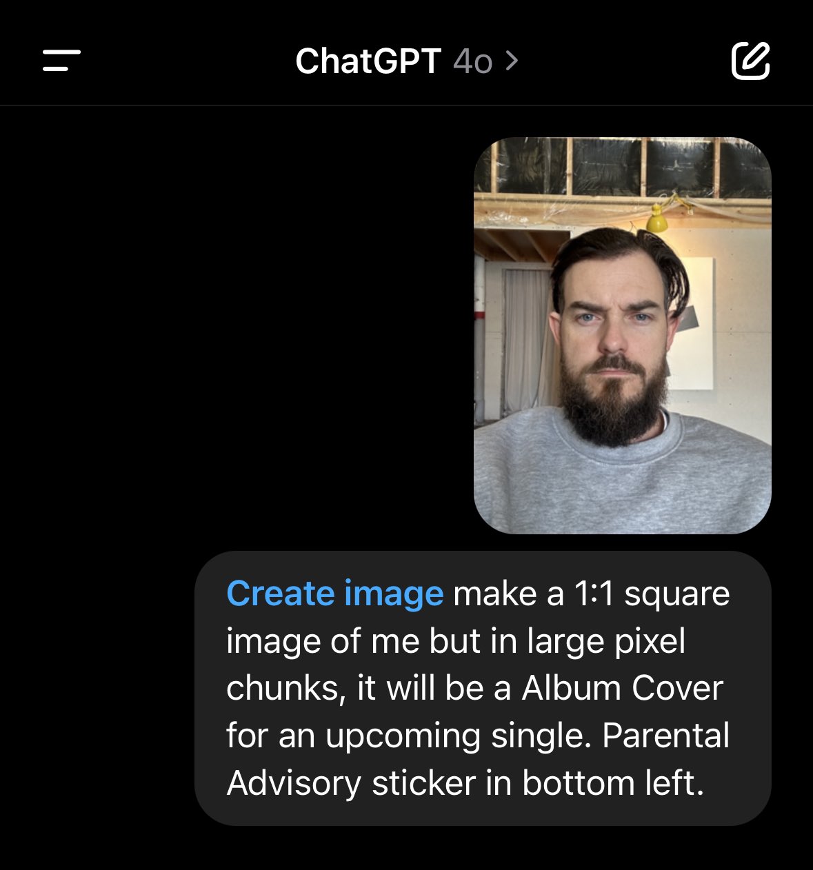 Upload Selfie Simple Prompt AI Application
