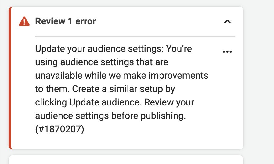 Meta Pauses High-Performing Ads Due to Audience Update Error