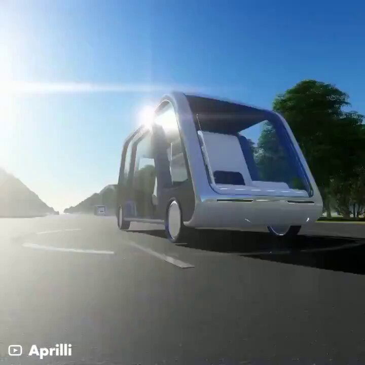 Futuristic Self-Driving Pod Combines Hotel and Office Space