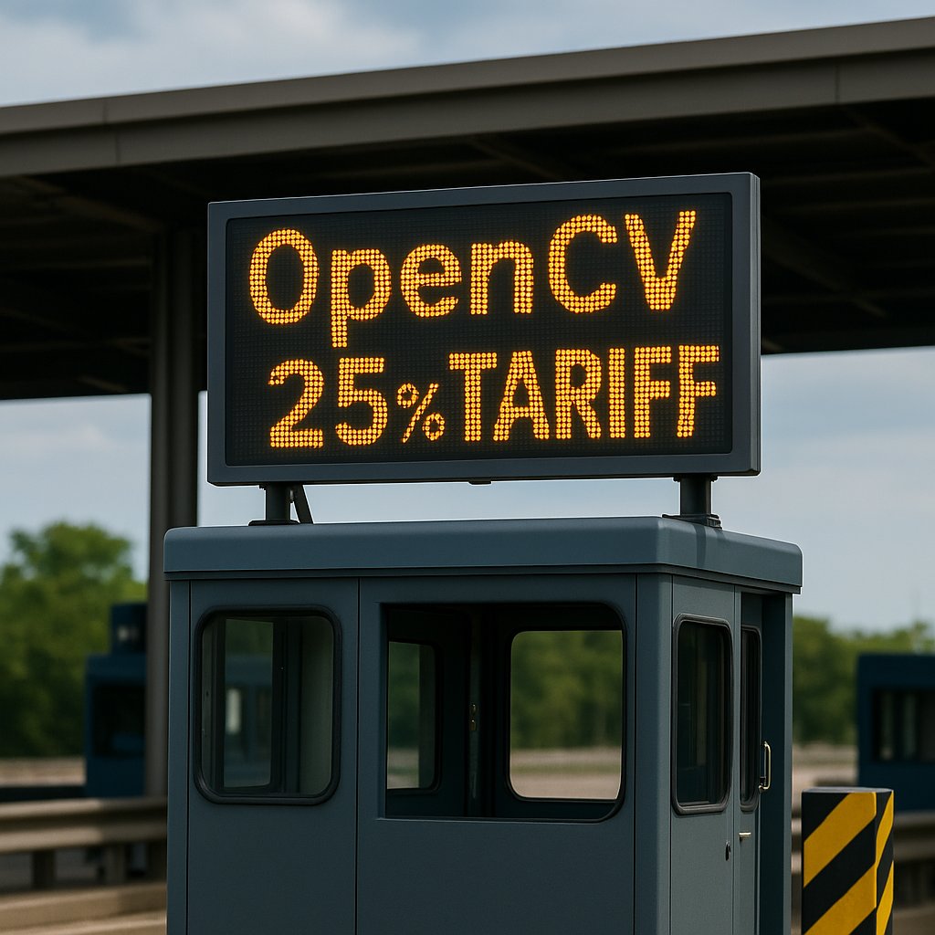 OpenCV Imposes 25% Tariff on Products Starting April 2