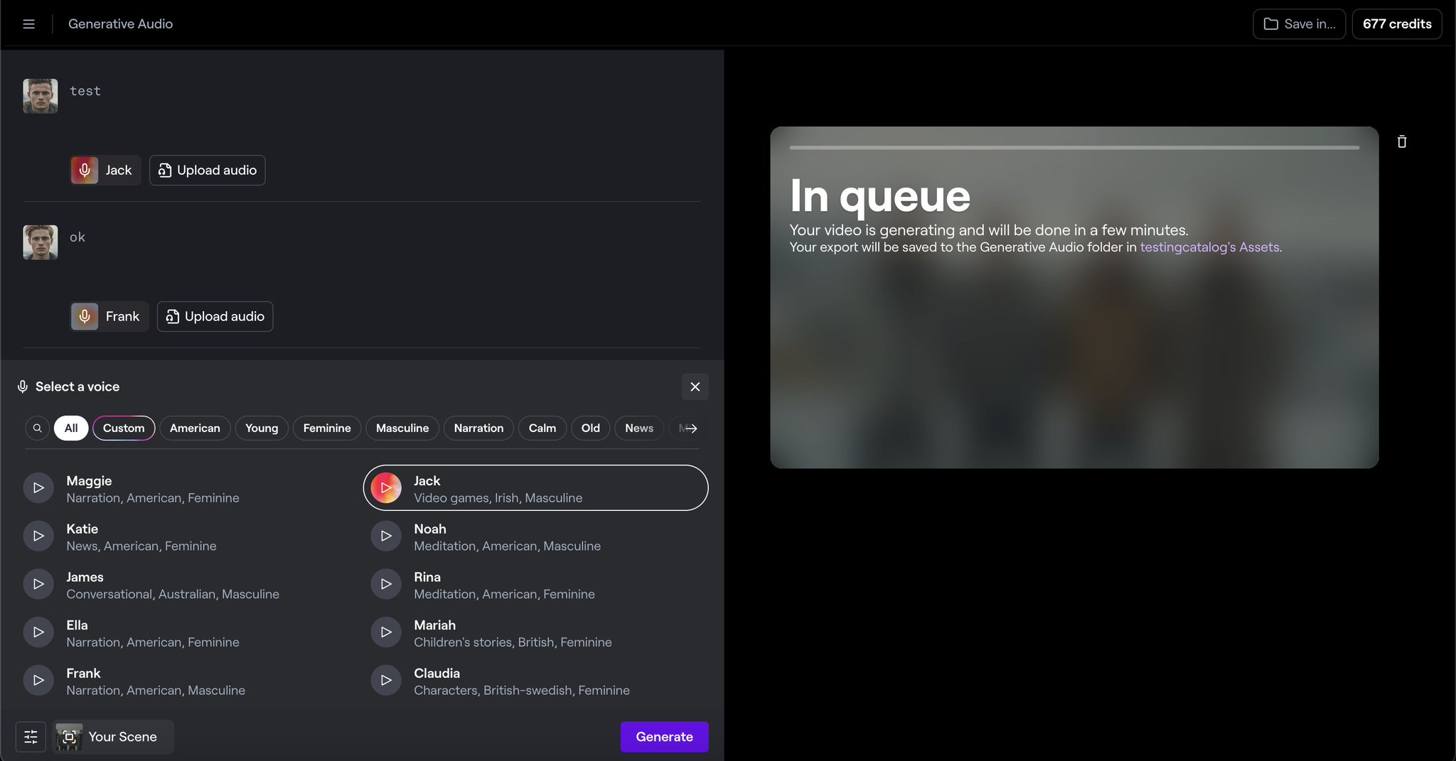 Voice options for AI lip-sync features